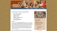Desktop Screenshot of depaulcommunitychorus.org